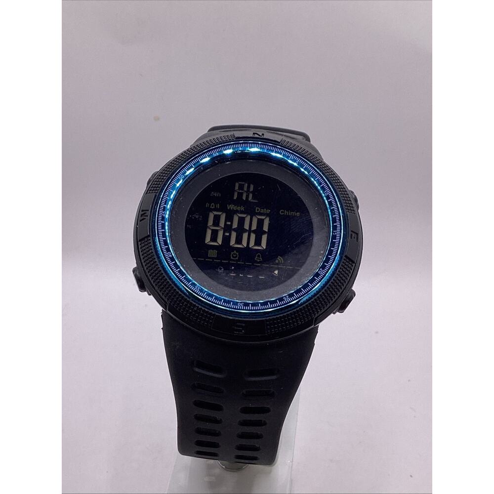 Skmei Mens Black Digital Sports Watch New Battery